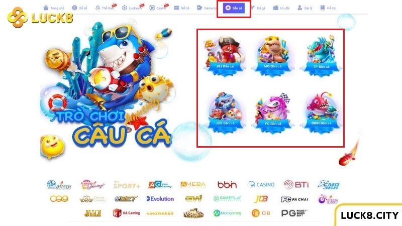 Cách chơi bắn cá tại nhà cái Luck8